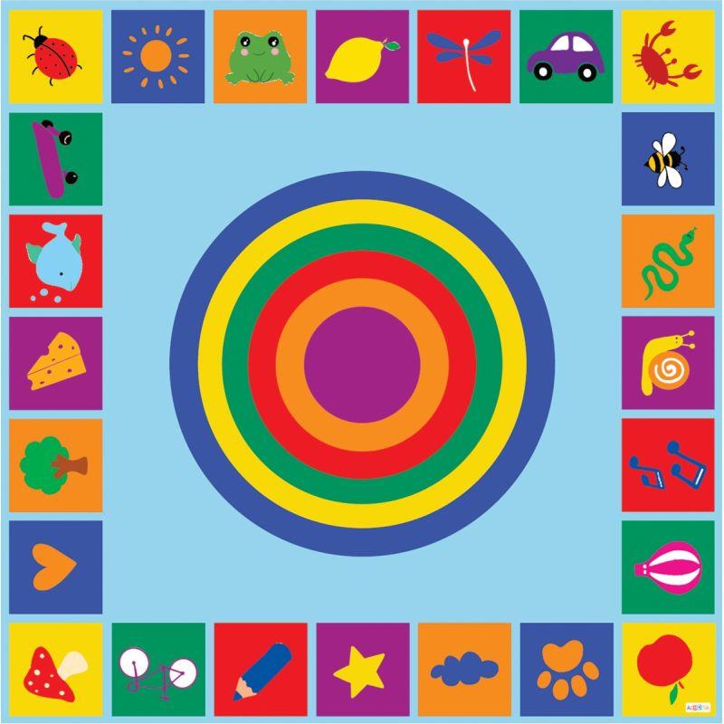 Image de  Tapis colors 200x200cm 