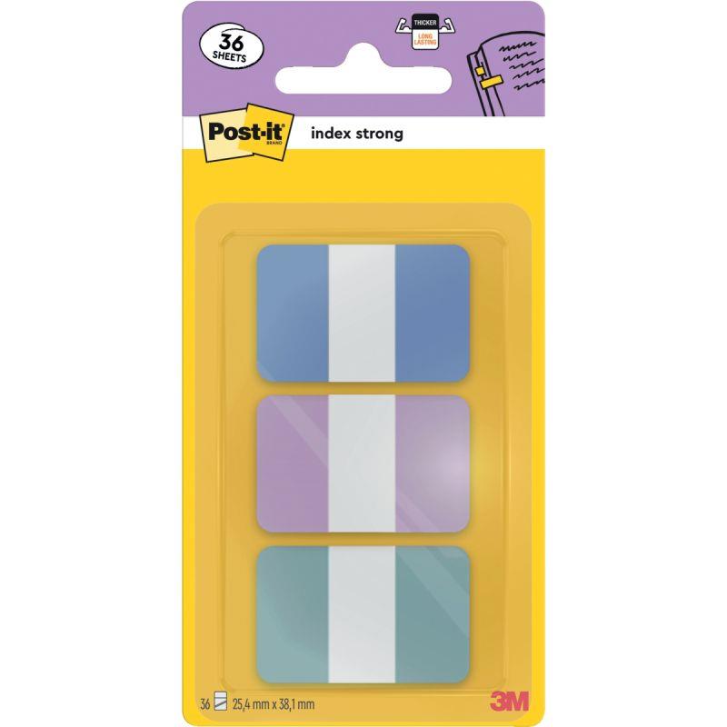 Image de  Carte de 36 index rigide standard format 25,4 x 38 mm bleu violet vert 