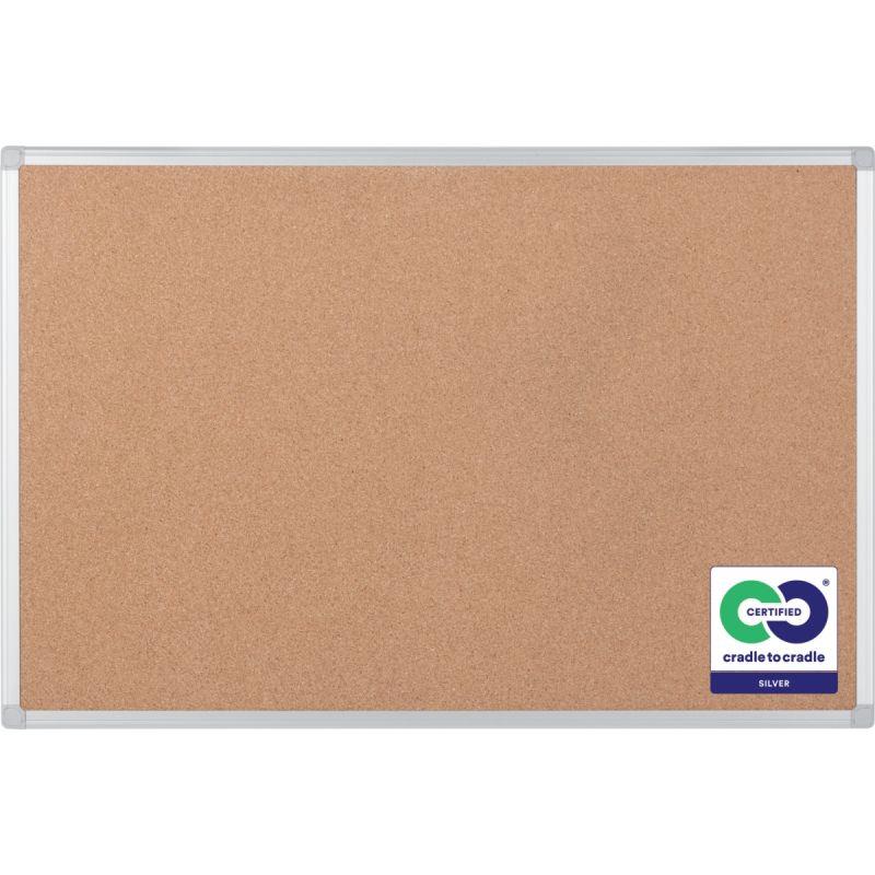 Image de  Tableau liège Earth 120x90cm cadre alu 