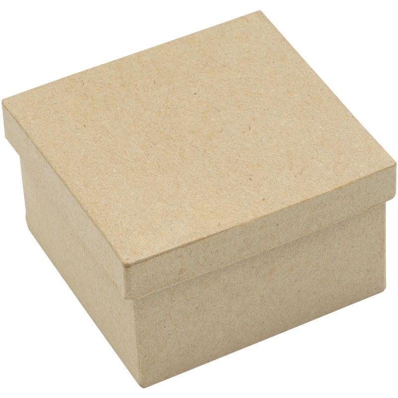 Ref. 59687, Lot de 10 boites carrées en carton 9 x 9 cm, marque N.C