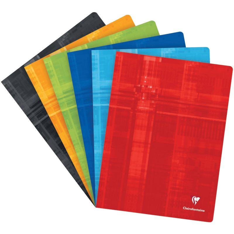 Image de  Piqûre 48 pages CLAIREFONTAINE, format 24x32 cm, seyès, papier 90g 