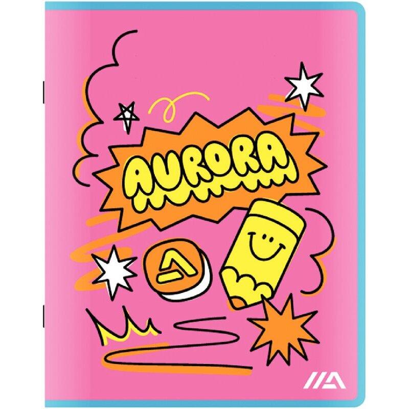 Ref. 60057, Cahier de brouillon 200 pages 60g, format A5, quadrillé 5x5, marque AURORA