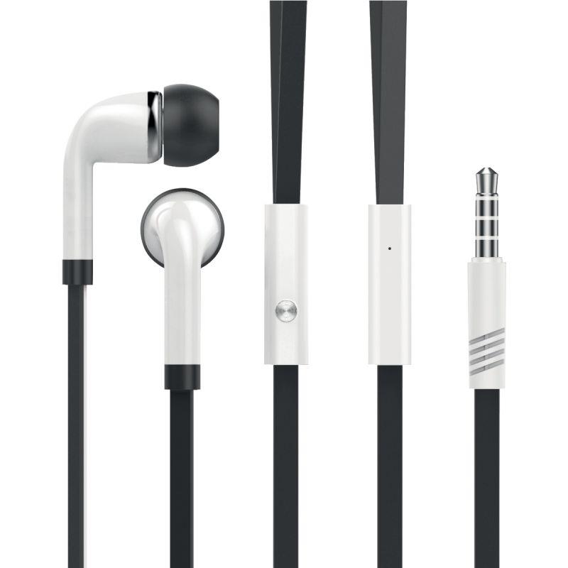 Ref. 60374, Ecouteur filaire jake like noir et blanc, marque KEYOUEST