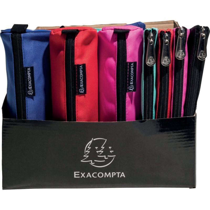 Image de  Présentoir Trousse OPAK Polyester 3 formes 5 coloris assortiments de 20 trousses 