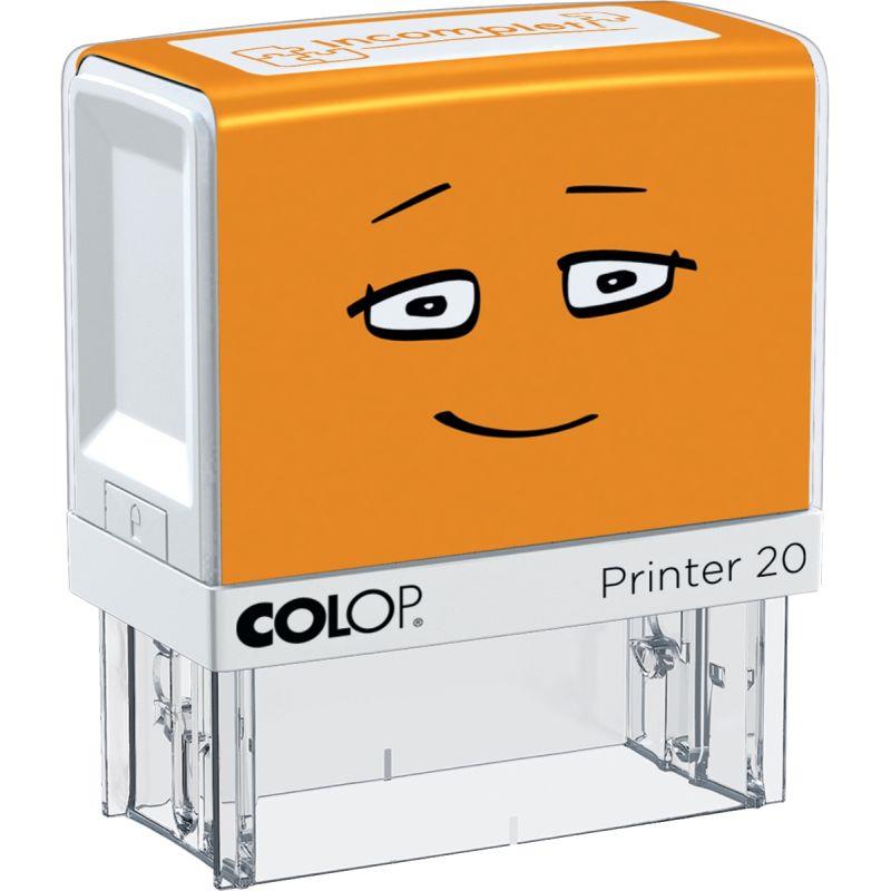 Image de  Tampon Incomplet orange 