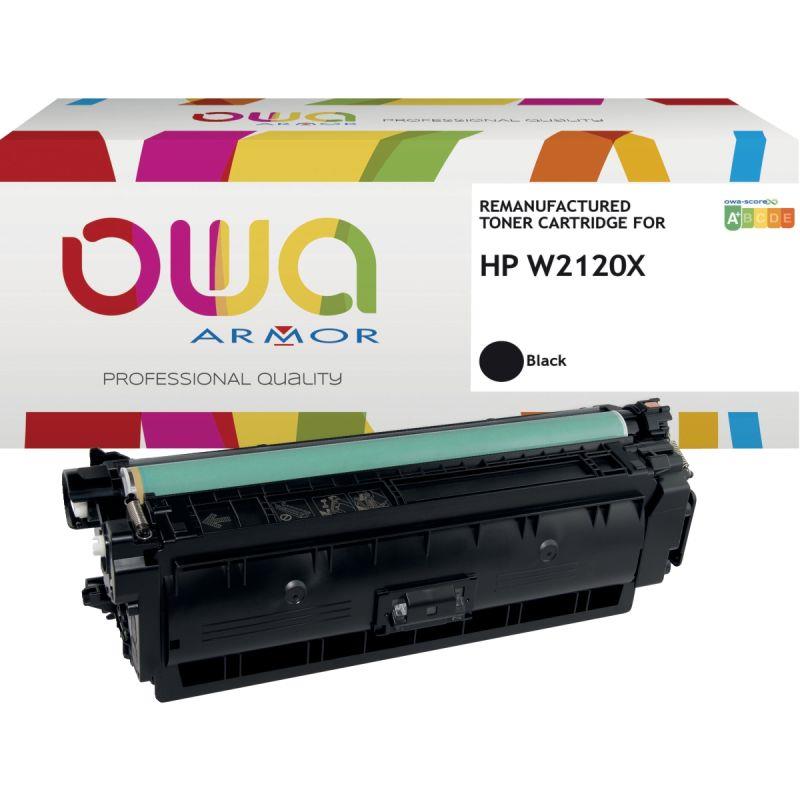 Ref. 60713, OWA toner laser remanufacturé noir haute capacité compatible HP 212X (W2120X), marque ARMOR