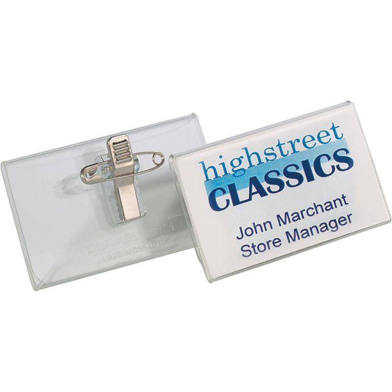 Image de  PORTE BADGE PINCE COMBI 40 X 75 MM SACHET DE 25 