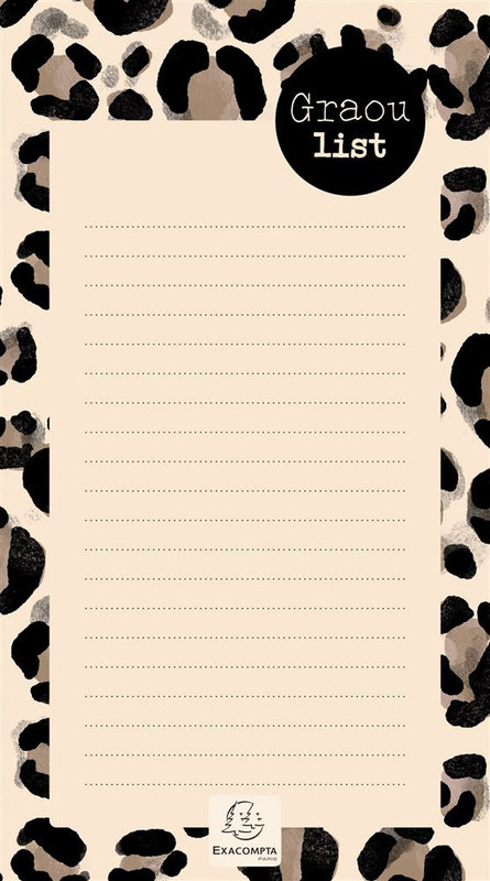 Image de  To Do List 10x18 Roar foncé 