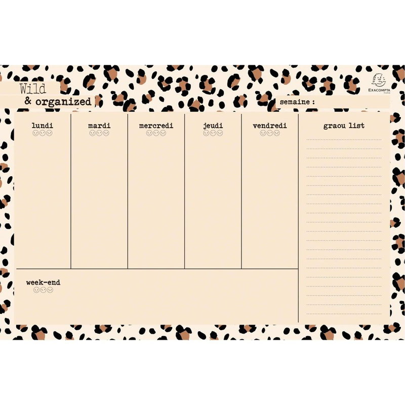 Image de  Hebdo Planner Roar Clair 