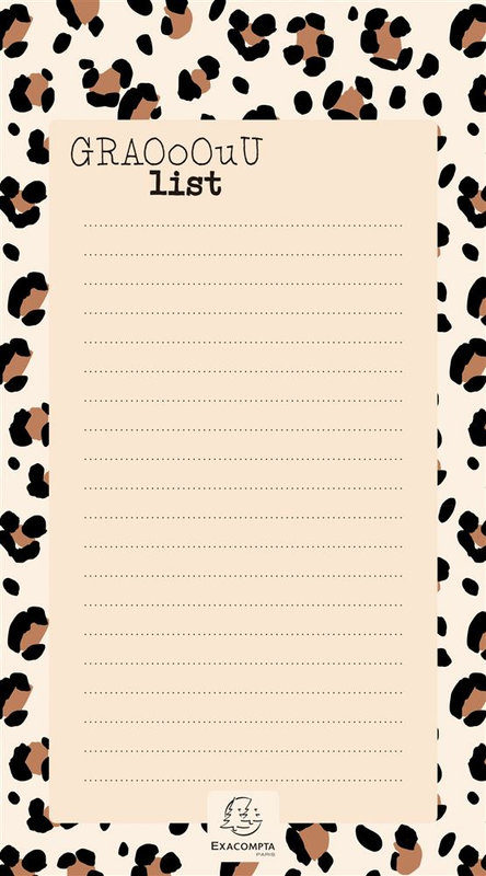 Image de  To Do List 10x18 Roar clair 
