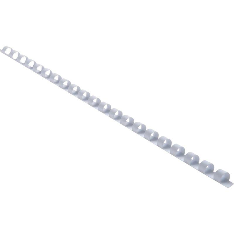 Image de  Boîte de 25 reliures plastiques couleur Ø 8mm blanc 