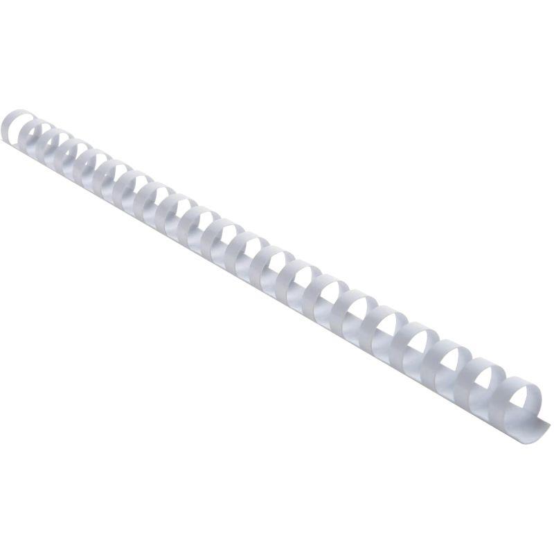 Image de  Boîte de 25 reliures plastiques couleur Ø 16mm blanc 