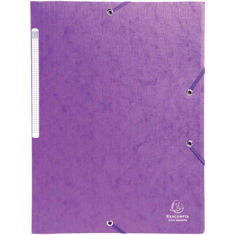Image de  Chemise 3 rabats à élastiques SCOTTEN en carte lustrée 600g, violet 