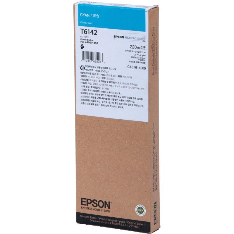 Image de  Epson cartouche jet d''encre cyan authentique (T614200) 