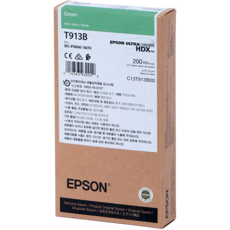 Image de  Epson cartouche jet d''encre photo vert authentique (T913B) 