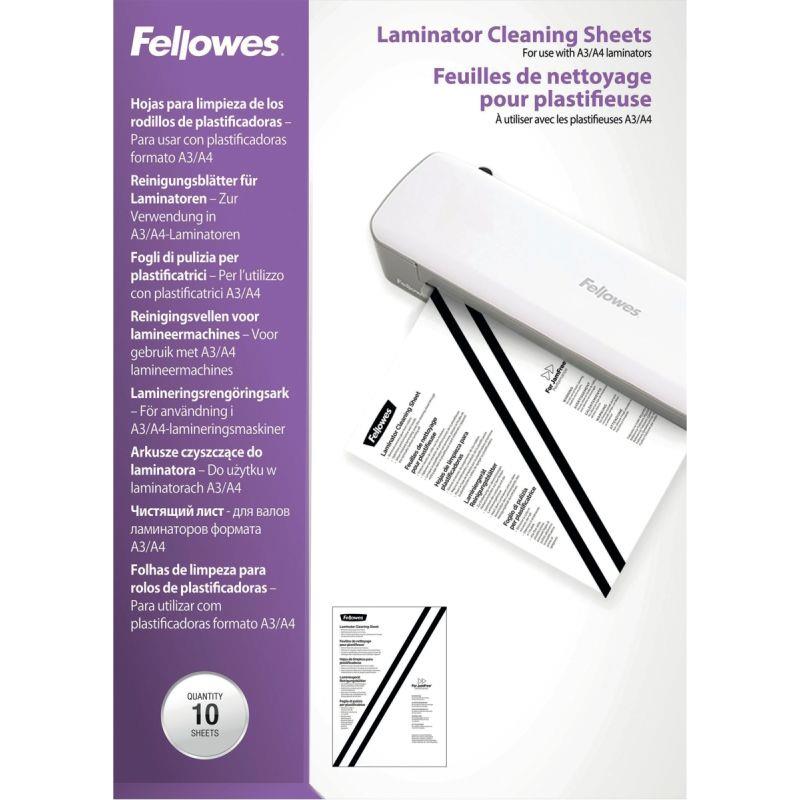 Image de  Sachet de 10 feuilles de nettoyage pour plastifieuse A3/A4 
