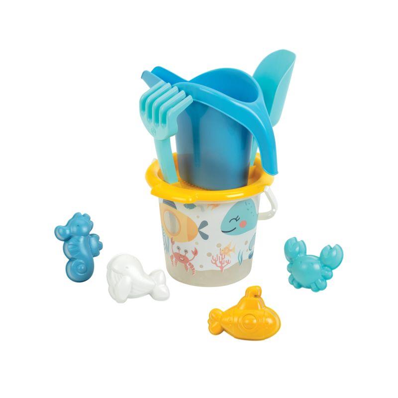 Ref. 61283, Seau de plage garni en plastique recyclé, marque KLEIN