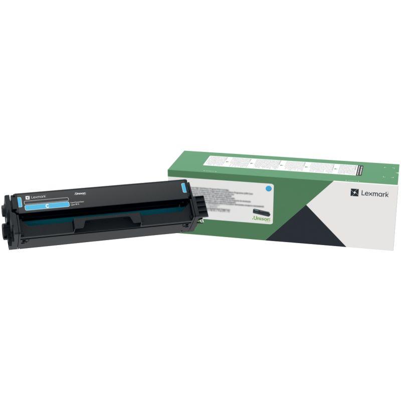 Ref. 61353, Lexmark 20N2XC0 toner laser cyan très haute capacité authentique, marque LEXMARK