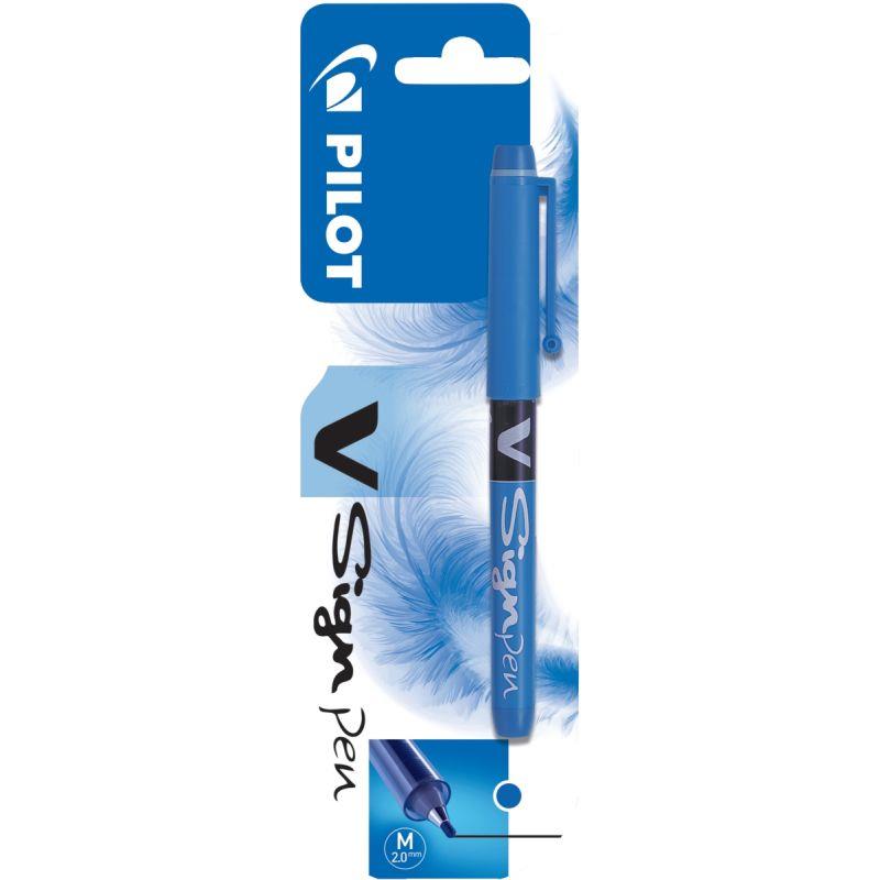 Image de  Blister de 1 feutre VSign Pen bleu 
