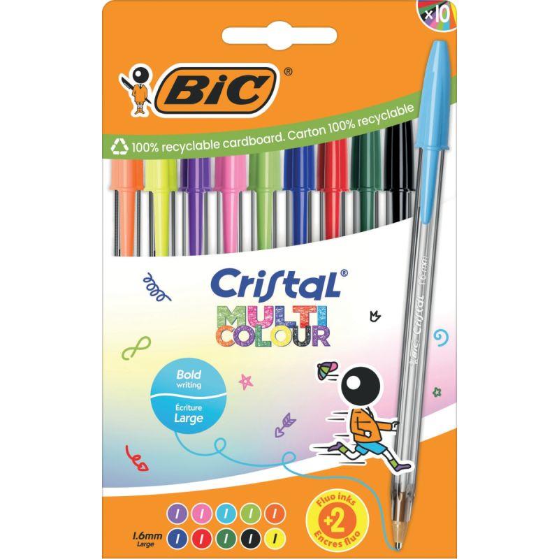 Image de  Pochette de 10 stylos bille Multicolour assortis 