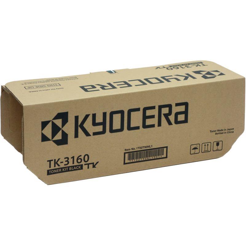 Ref. 61562, Kyocera TK-3160 toner laser noir authentique, marque KYOCERA MITA