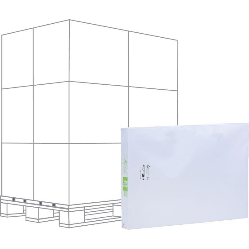 Ref. 61570, Palette de 120 ramettes de 500f format A3 80g blanc économique, marque N.C
