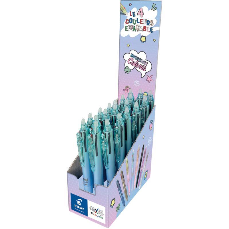 Image de  Présentoir de comptoir 20 stylos bille 4 couleurs bleu dégradé 