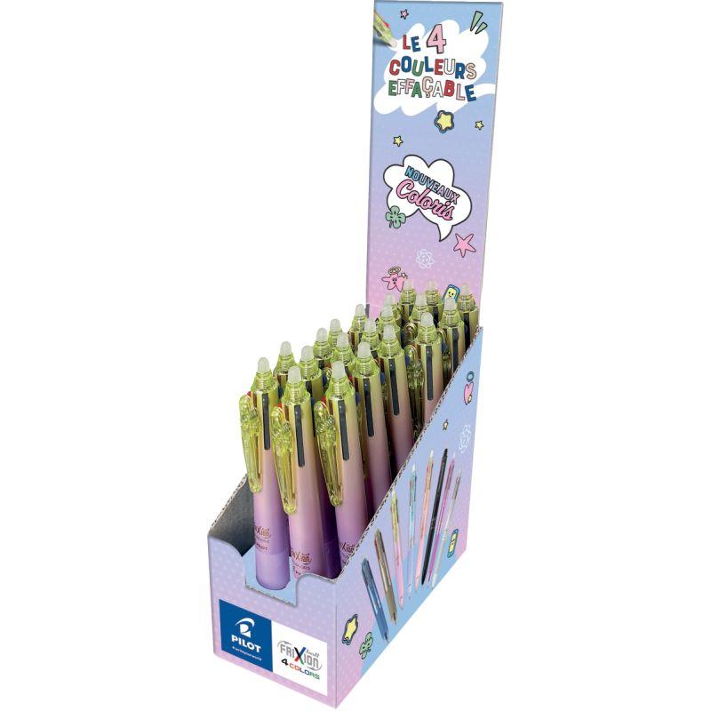 Image de  Présentoir de comptoir 20 stylos bille 4 couleurs violet dégradé 