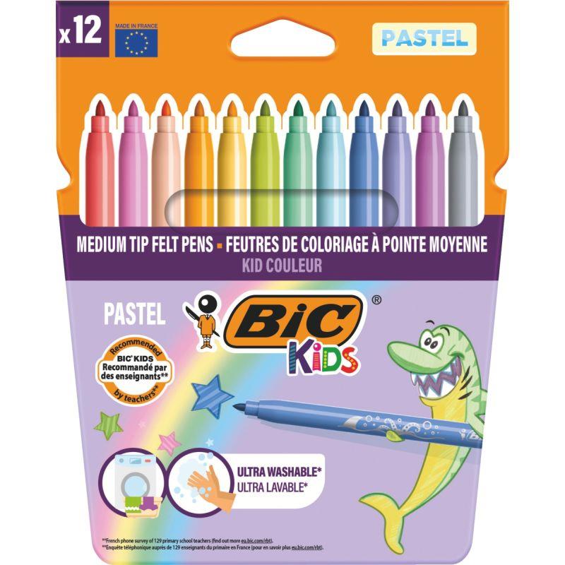 Image de  Etui 12 feutres Kid Couleur pastel 