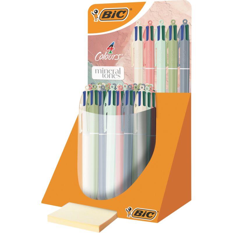 Image de  Tubo 30 stylos bille 4 Couleurs Minéral 
