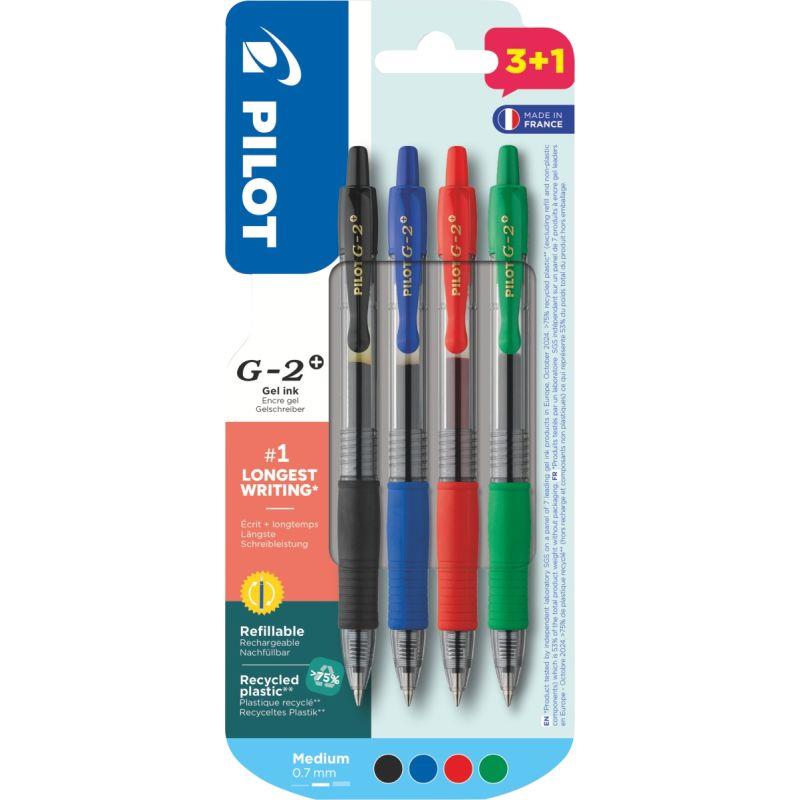 Image de  Blister 4 rollers gel G2 assortis 