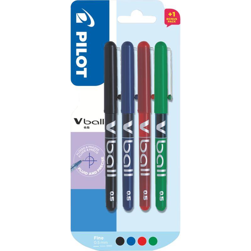 Image de  Blister 4 rollers VBall 0,5 assortis 