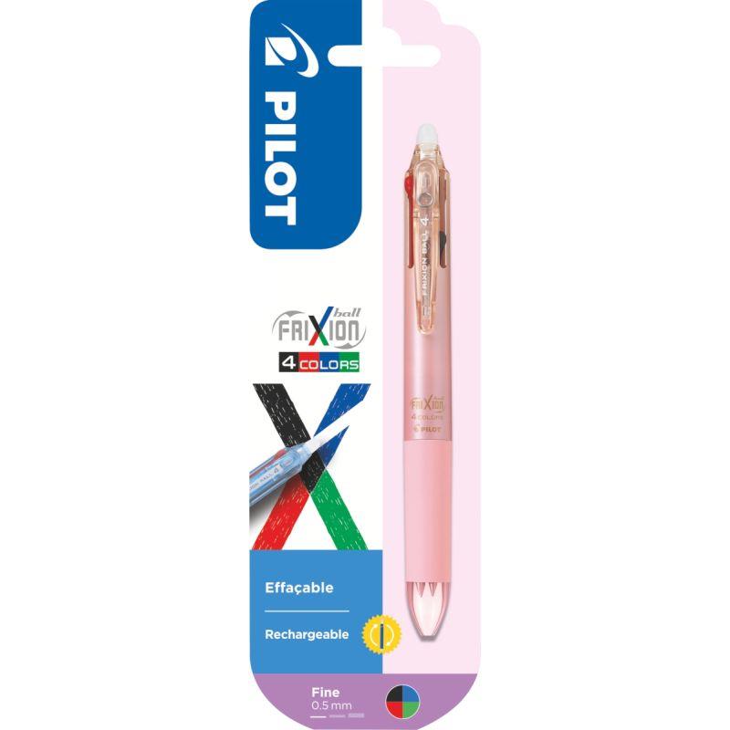 Image de  Blister 1 roller Frixion 4 Couleurs dégradé rose 