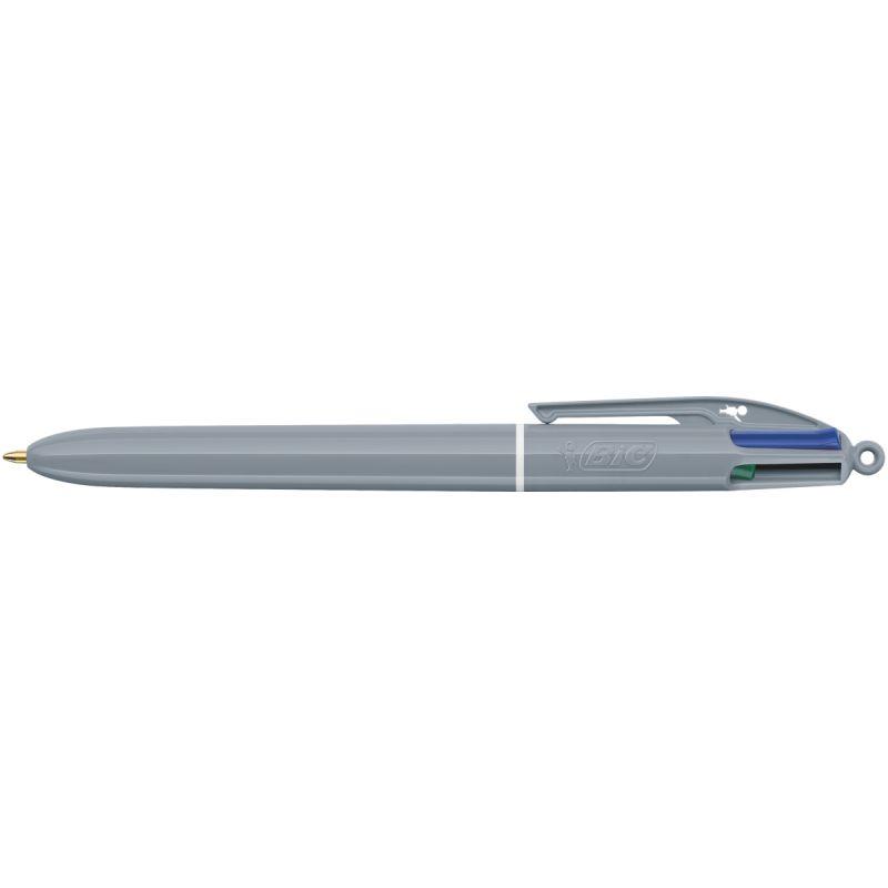 Image de  Stylo bille 4 couleurs minéral tones gris 