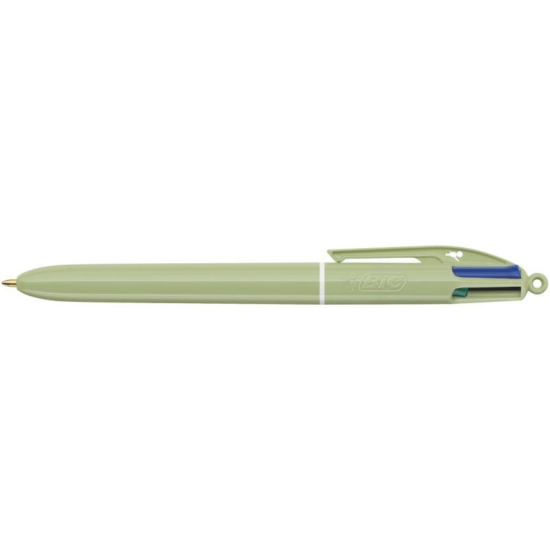 Image de  Stylo bille 4 couleurs minéral tones olive 