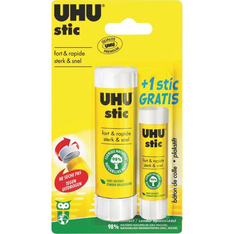 Ref. 61916, Blister de 2 bâtons de colle UHU Stic, marque UHU
