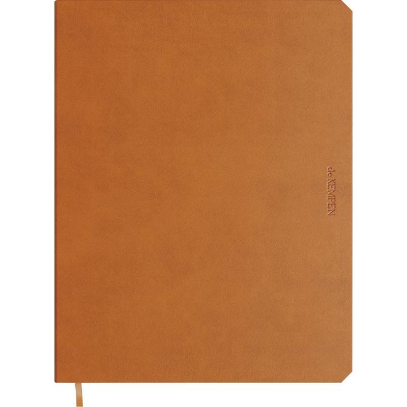 Ref. 62005, Semainier KEMPEN 144pages 17x22cm relié coloris brun, marque BREPOLS