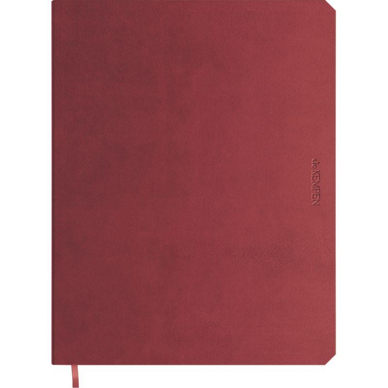 Ref. 62007, Carnet KEMPEN 192 pages 17x22 ligné coloris Bordeaux, marque BREPOLS