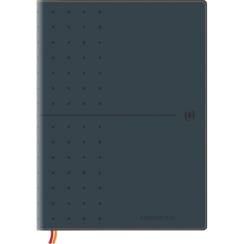 Ref. 62046, Agenda oxford international a4 128pages 1 semaine sur 2 pages noir, marque HAMELIN