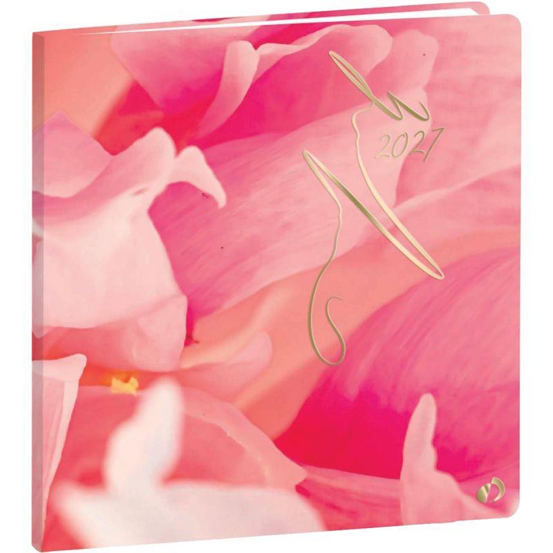 Ref. 62057, Agenda semainier Hipsy 16x16cm pétales, marque QUO VADIS