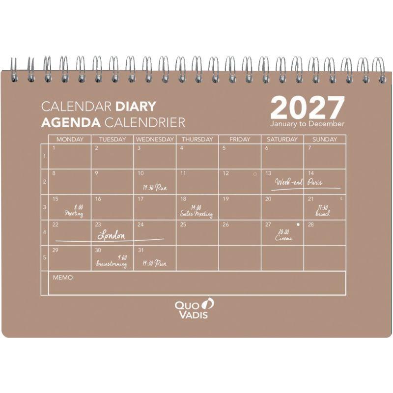 Ref. 62066, Calendrier mensuel Oslo 16x24cm, marque QUO VADIS