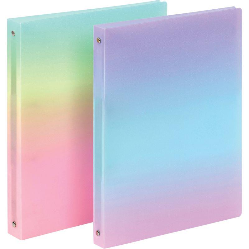 Ref. 62088, Classeur en polypropylène 4 anneaux GLITTERY format A4, dos 2,5 cm, Assorties, marque VIQUEL