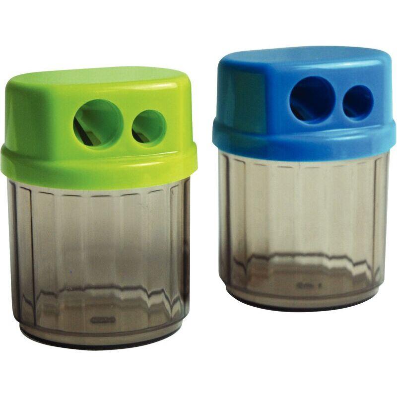 Ref. 62188, Blister taille-crayons ECO 2 usages avec réservoir, marque N.C