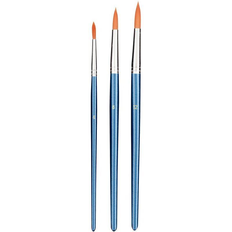 Image de  Sac 3 pinceaux ronds synth  4 8 12 