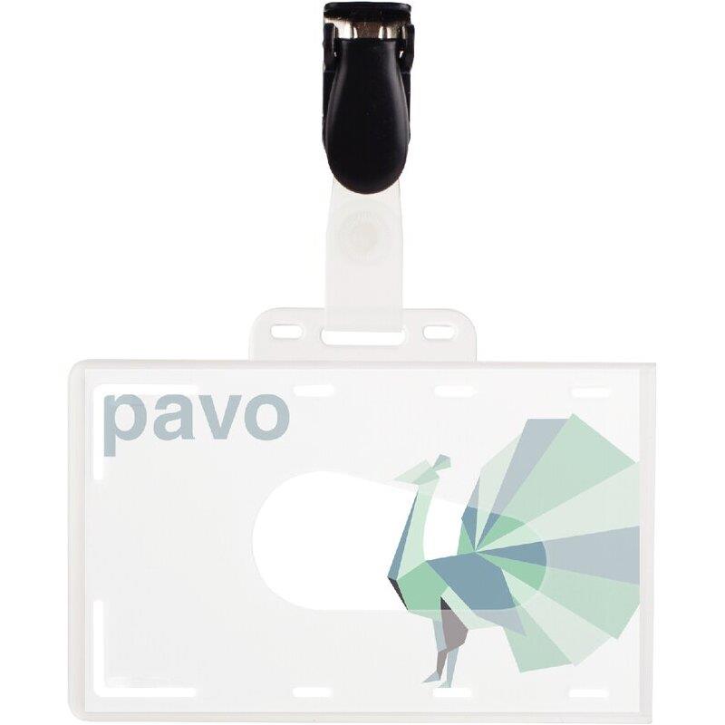 Ref. 62252, Boite de 50 portes cartes  de sécurité 54 * 86, marque PAVO