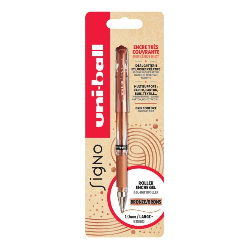 Ref. 62285, Blister de 1 roller signo métal bronze, marque UNIBALL
