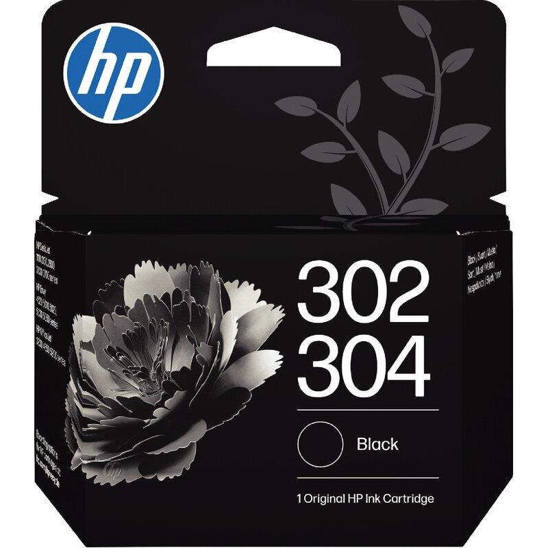 Ref. 62322, Cartouche jet d''encre HP 302/304 noir authentique (B7RT7AE), marque HP