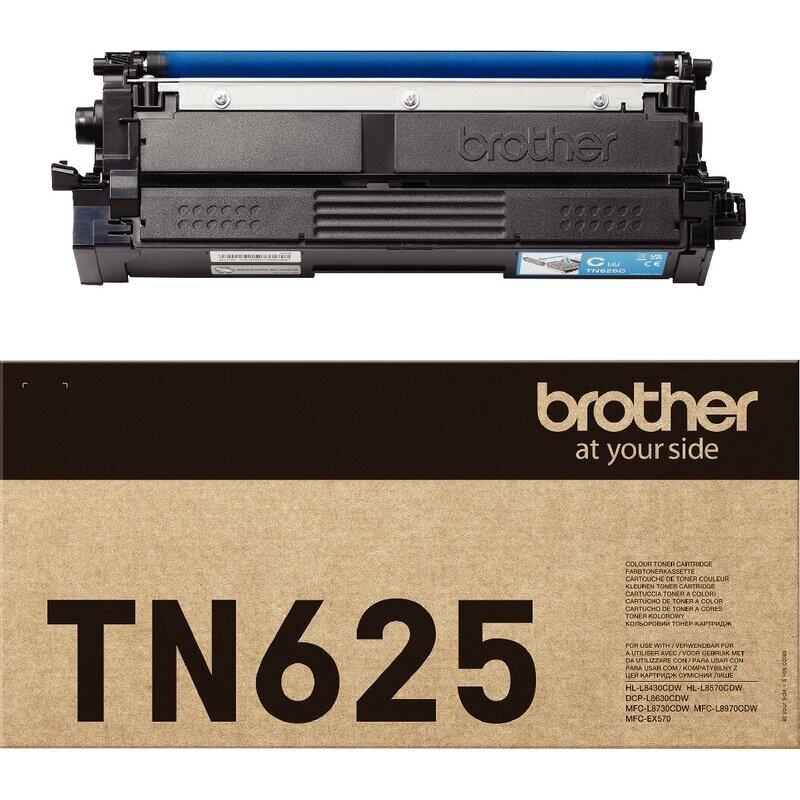 Ref. 62369, Brother TN62C toner laser cyan authentique, marque BROTHER