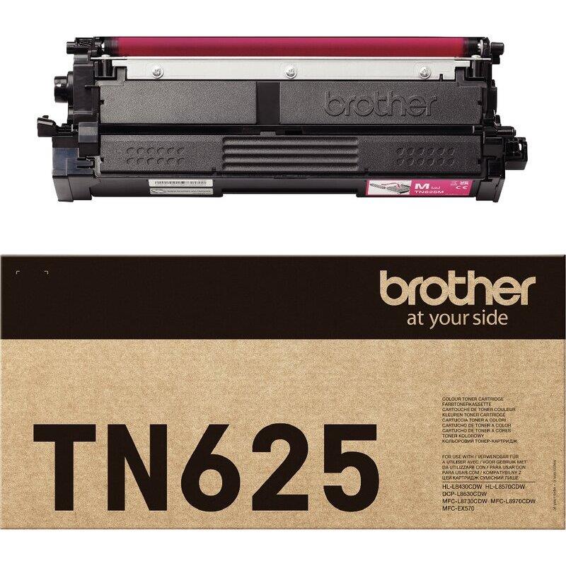 Ref. 62370, Brother TN625M toner laser magenta authentique, marque BROTHER