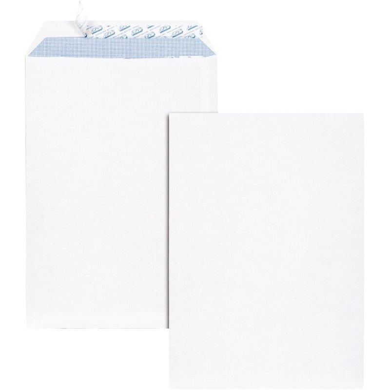 Ref. 62375, Paquet de 25 pochettes blanches 229x324mm 90g bande siliconée, marque GPV